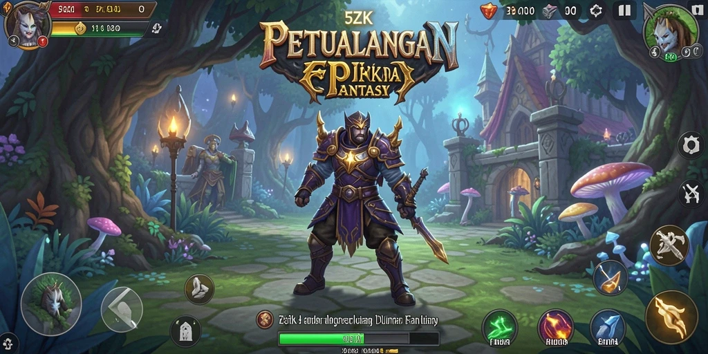 Tangkapan layar utama 5ZK menampilkan pertempuran yang seru dan visual yang memukau.