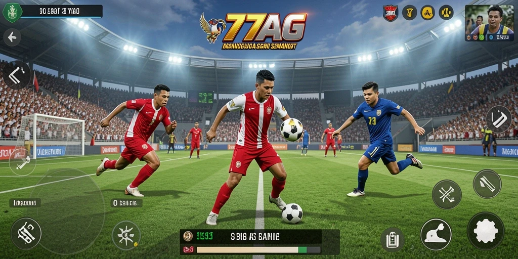 Tampilan screenshot utama 77AG menampilkan aksi seru dan grafis menakjubkan.