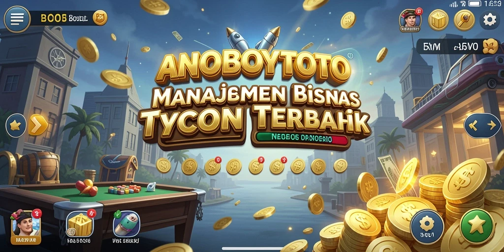 Screenshot gameplay ANOBOYTOTO yang menunjukkan pengalaman manajemen bisnis yang mendebarkan.
