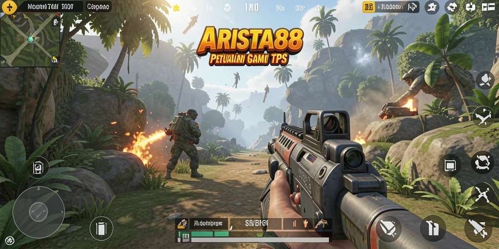 Tampilan menegangkan dari gameplay ARISTA88 penuh aksi.