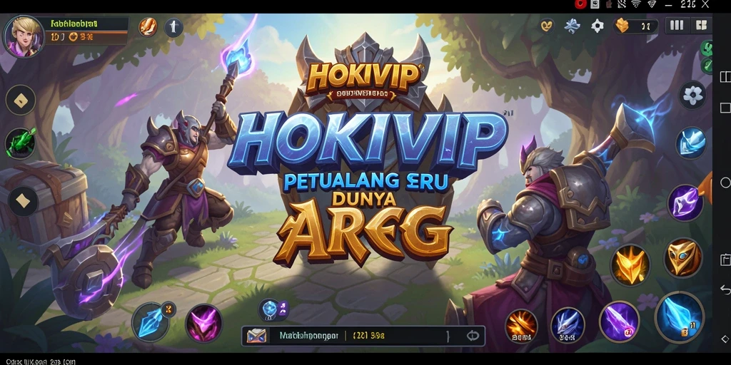 Tangkapan layar menunjukkan aksi seru di dunia HOKIVIP.