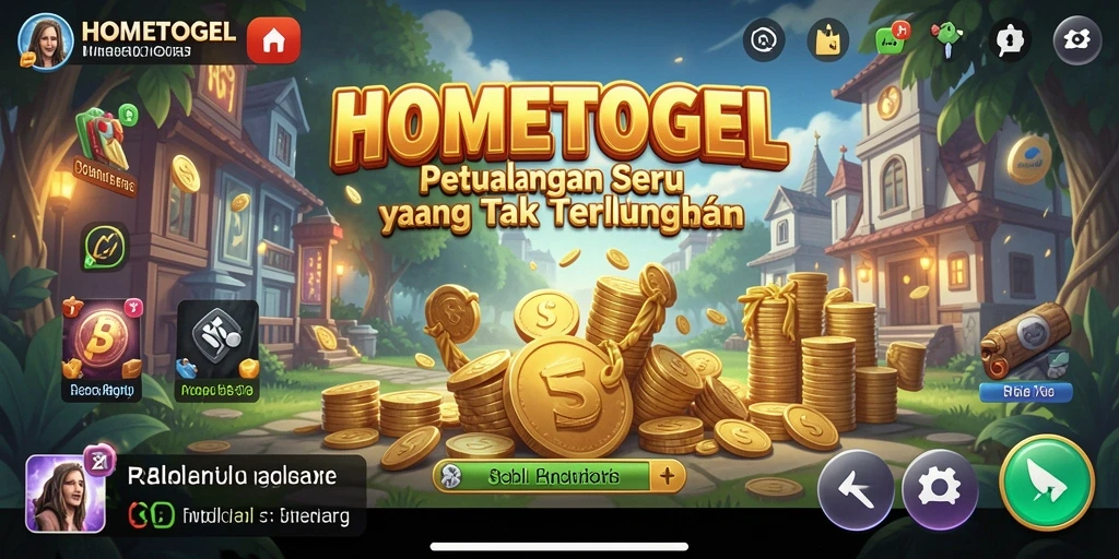 Tampilan gameplay HOMETOGEL yang mendebarkan dan penuh warna.