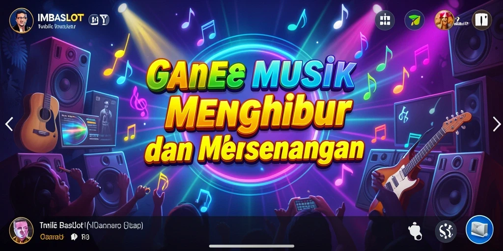 Tampilan gameplay IMBASLOT yang seru dengan alunan musik.