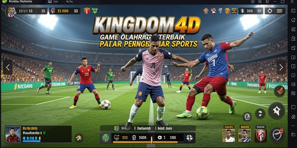 Screenshot dari gameplay KINGDOM4D yang menakjubkan dan dinamis.