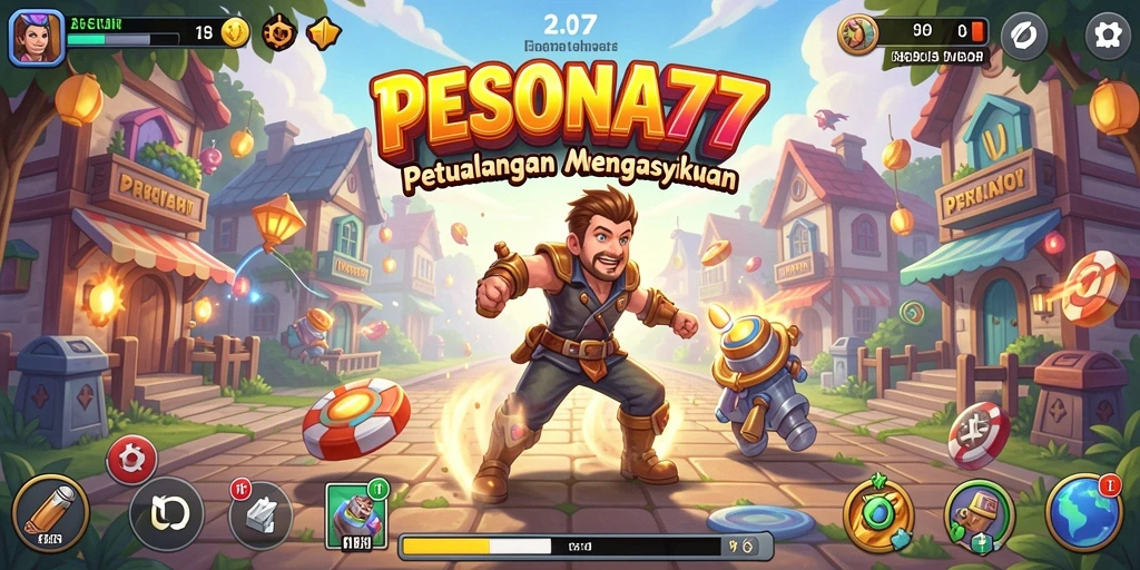 Screenshot PESONA77 menampilkan aksi seru gameplay Arcade yang memukau.