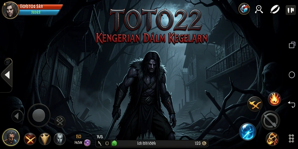 Tangkapan layar gameplay TOTO22 yang menampilkan suasana Horror yang mencekam.