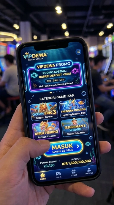 Tangkapan layar antarmuka pengguna vipdewa yang menarik.